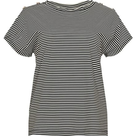 MAICAZZ Travel cerise top sp26.t60.719 black stripe
