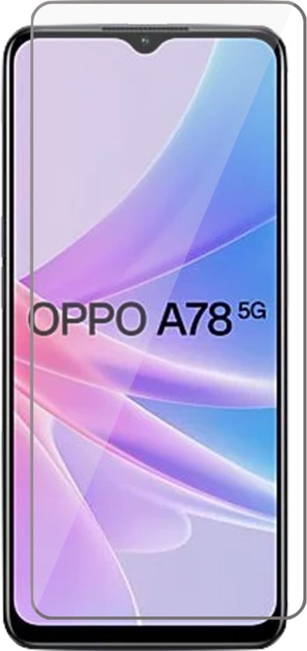 Screenprotector geschikt voor Oppo A58 5G / A78 5G - Glas Screen Protector