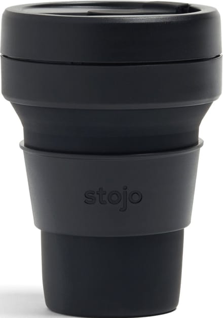 STOJO - Opvouwbare beker - To Go - Ink - Zwart - 355ml - Herbruikbaar