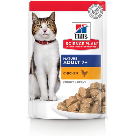 48x85g Mature Adult Kip Hill's Science Plan Kattenvoer
