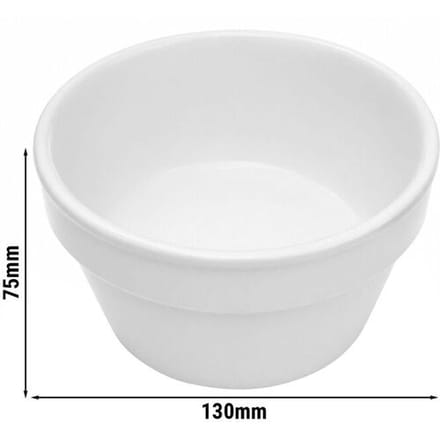 (18 stuks) THERMO FUTURE BOX Porceleinen Bijgerecht Bakje - Rond - 500ml - Wit
