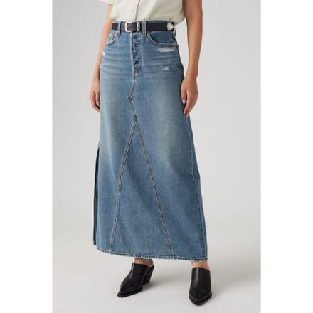 Levi's Long Icon Skirt Med Indigo Größe: W25 | Maxiröcke Outlet | Damen | Blau