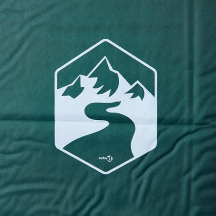 vidaXL - Kampeermatras - met - kussen - zelfopblazend - 1-persoons - groen