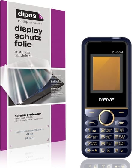 dipos – 4x Beschermfolie geschikt voor GFive Dhoom | Krasbestendige & heldere Screenprotector Ultra-Thin