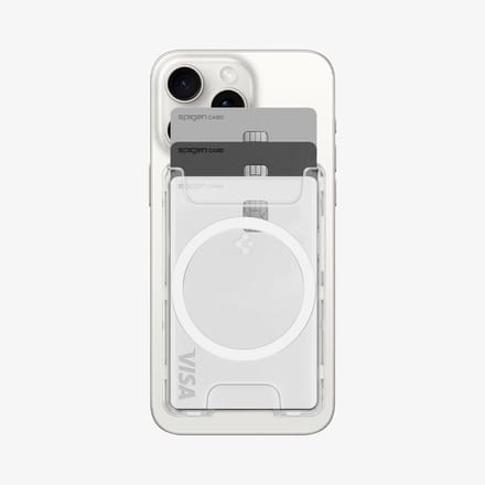 Spigen geschikt voor MagSafe Cardholder Ultra Hybrid - Clear