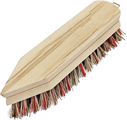 Peggy Perfect schrobborstel, hout naturel, spits