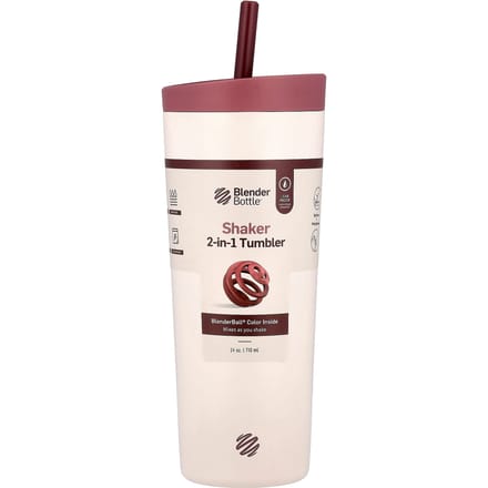 Bouteille Blender, Gobelet Shaker 2-en-1, Sahara Sunset, 710 ml (24 oz) white