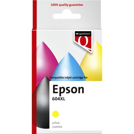 Inktcartridge Quantore alternatief tbv Epson 604XL T10H44 geel