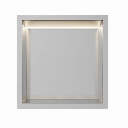 RVS Inbouwnis 30x30x7cm met RGB verlichting