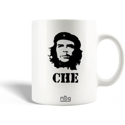 Mok - Maniacase - Ernesto Che Guevara - Keramiek - Vintage - Vaatwasserbestendig wit