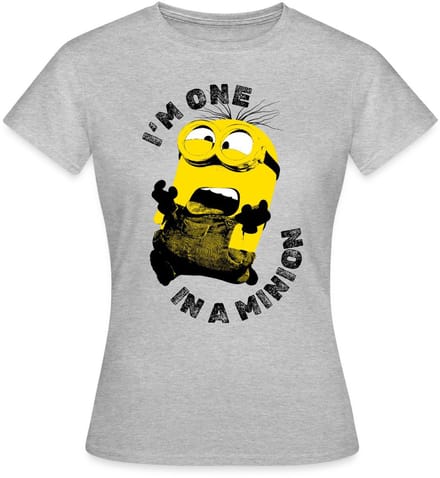 Minions I'm One In A Minion T-Shirt Dames