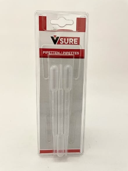 Vosschemie Polyester Pipetten voor Doseren Verharder - 1 set ( 3 stuks) - Prijs per set