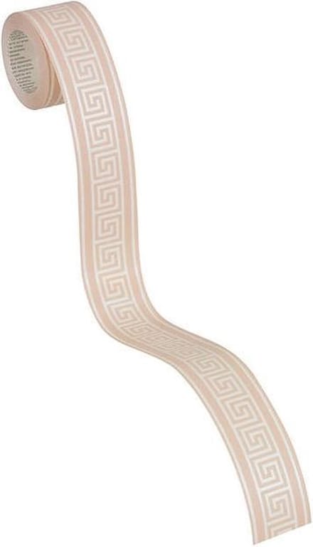 GRIEKSE SLEUTEL BEHANGRAND | Zelfklevend - beige parelmoer - A.S. Création Only Borders 11