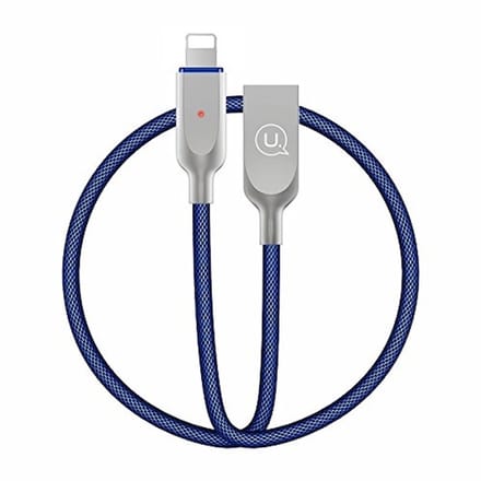 USAMS U-Sun Serie - Lightning Kabel - 1,9m - Power-off - Niebieski