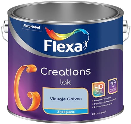 Flexa - Creations Lak Zijdeglans - Vleugje Golven - Mengverf - 2,5 L