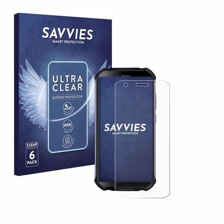 Savvies - Screenprotector voor Doogee S41 Plus - Folie Beschermfolie transparant 6 Stuks