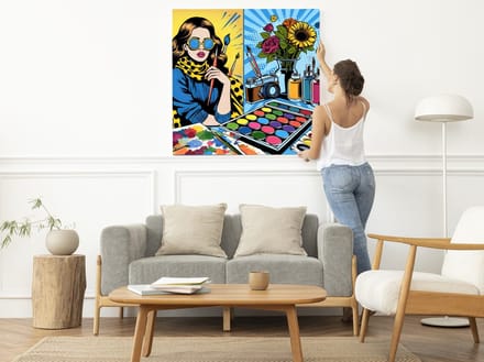 Kunstprint | Wanddecoratie | Dibond | 20 × 20 cm