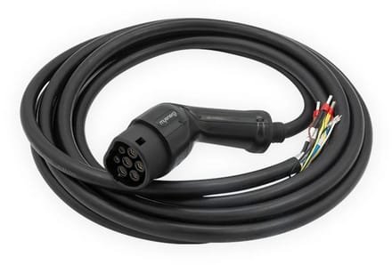 Myenergi Zappi V2 laadkabel type 2 met open einde - 6,5M