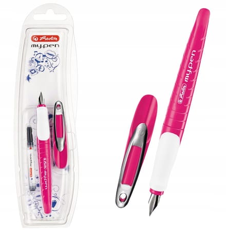 Herlitz My.pen Vulpen voor Rechtshandigen - Roze/Wit