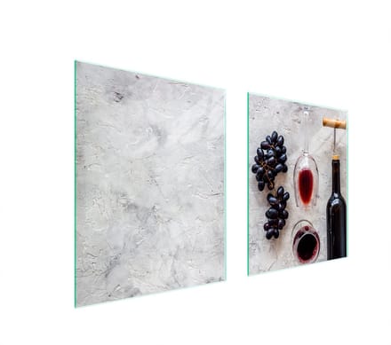TMK ArtDeko - Beschermplaat Voor Kookplaat - Glas - 85x52 cm - Multicolor