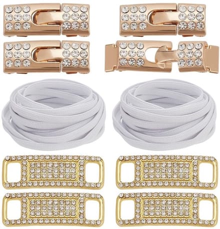 Allecto - Elastische Veters - Glinsterende Diamanthangers - Ideaal