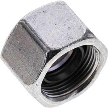 16 S M24x1.5 End Cap Stalen FKM