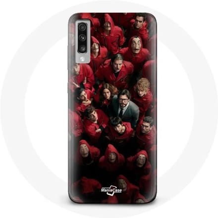 Coque - La casa de papel - Samsung Galaxy A70 - Souple - Noir - Protection