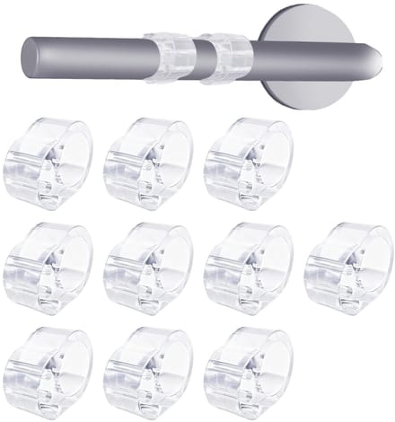 Dailygoods- Deurstopper 10 Stuks - Transparant - Silicone - Deurklink Buffer - Bescherming Muren - Geschikt voor Deuren 17-20 mm - Deurbuffer