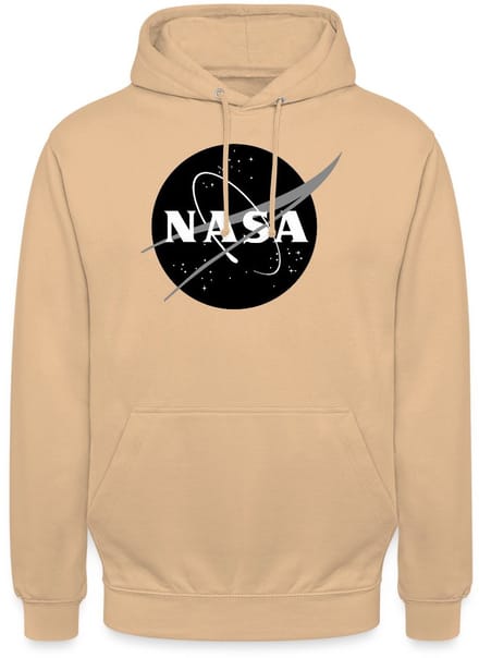 NASA zwart-wit klassiek logo Hoodie Unisex