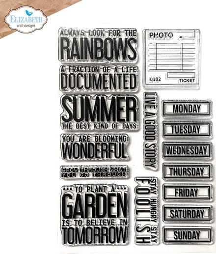 ECD Clear stamps A5 - Best kind of days