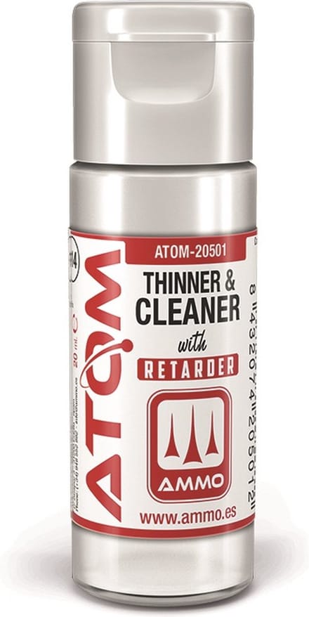 AMMO by Mig Jimenez Hobbyverf - MIG 20501 ATOM - Thinner and Cleaner with Retarder - 20ml Verdunner - 20 ml
