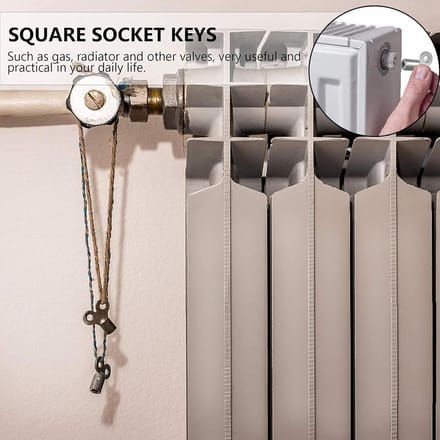 Set van 10 Radiatorkraan Sleutels 5mm - Universeel Ontluchtingssleutel voor Verwarming