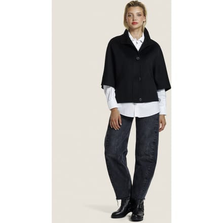 ALTER EGO Liv Wool Jacket Black Taglia: S | Poncho Outlet | Donna | Nero