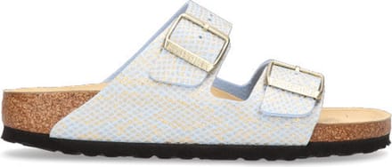 Birkenstock Arizona Dames Slippers Shiny Python Dusty Blue Narrow-fit |  Blauw | Microvezel | Maat 36