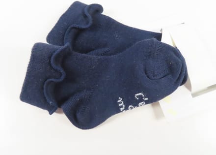 Petit Bateau -Sokken - Meisjes - Marine - overslag - 6 maand 19/20