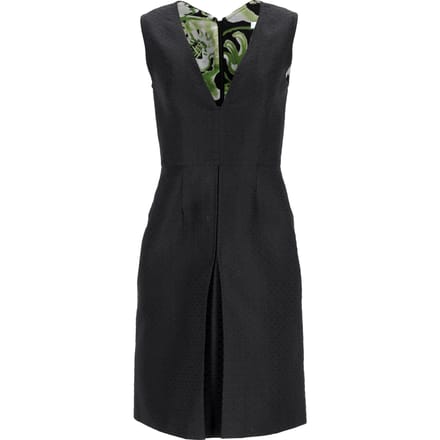 Emilio Pucci mouwloze jurk met V-hals in zwart polyester