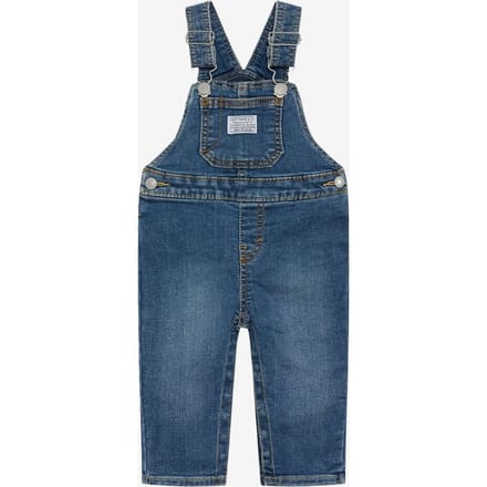 Pasgeboren salopette in blauw denim