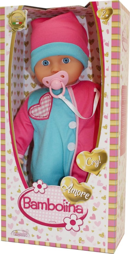 Pop met huilgeluidjes - Amore - 36 cm.