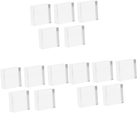 Display Blokken - Presentatie Standaard - Sieraden Tonen - Hoge Transparantie - 3 Sets - Transparant