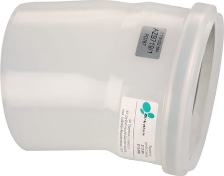 Bosch Afvoeraccessoires AZB 719/1 Bocht 15 Gr, d:125 mm, PP, 7719002894