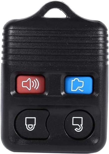 Sleutel voor keyless entry met 4 knoppen, reserve sleutel en keychain voor autoaccessoires