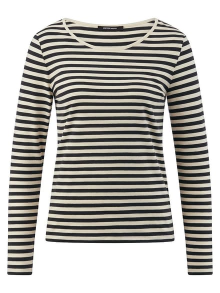T-shirt ronde hals Van Peter Hahn beige