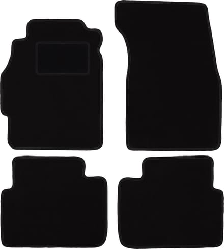 Zwarte veloursmatten voor: Honda Civic VI hatchback 3-deurs (1995-2001)