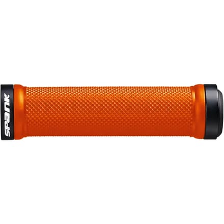 Spank Spoon Lock-On Handvatten, zwart/oranje