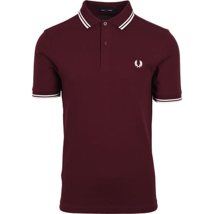 Fred Perry - Twin Tipped Poloshirt - Bordeaux/Ecru