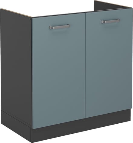 Vicco R-Line Wastafelkast – 80 cm, WB Eik Blauw-grijs