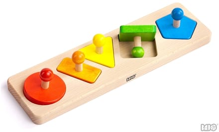 Bajo houten vormenpuzzel Vormen - 5 stukjes