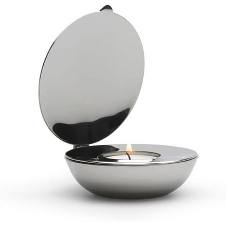 Design House Stockholm - Shell theelichthouder - nikkel - zilver