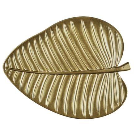 HowHomely ORO - Decoratief dienblad - Gouden Bladvorm - Glamour Stijl - FSC® Gecertificeerd