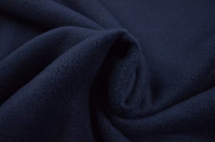 10 meter fleece stof - Navy - 100% polyester